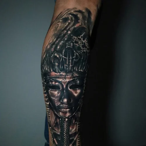 tattoo cover up pierna egipcio