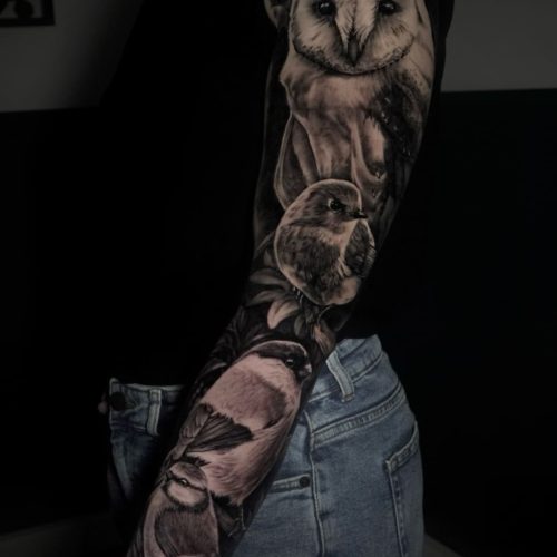 Tatuaje realismo en el brazo