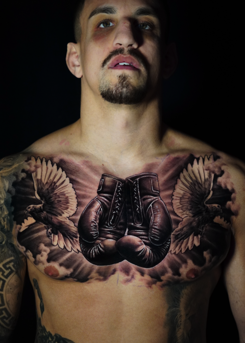 pecho realista evo boxeador